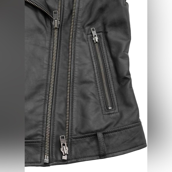 NWT Whet Blu Chloe Leather Jacket Size Large - Picture 3 of 8